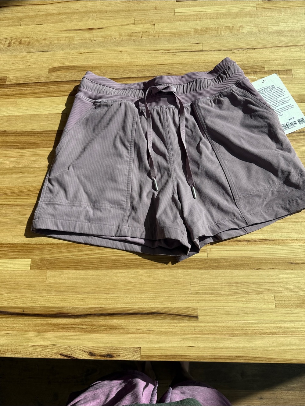 lululemon athletica Dusty Mauve Drawstring Athletic Shorts